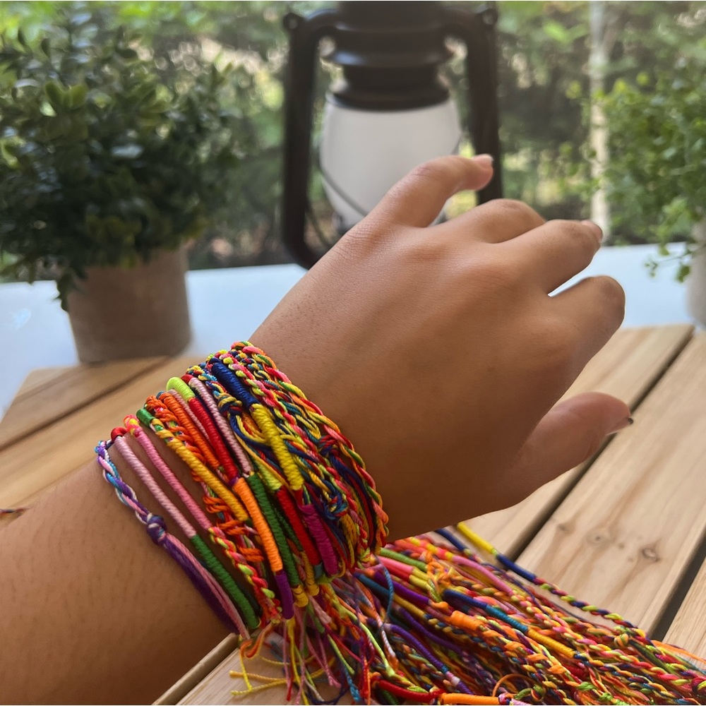 NEW Set of 5 Colorful Handmade Friendship Bracelets or Anklets